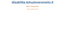 Tablet Screenshot of disabilita.istruzioneveneto.it